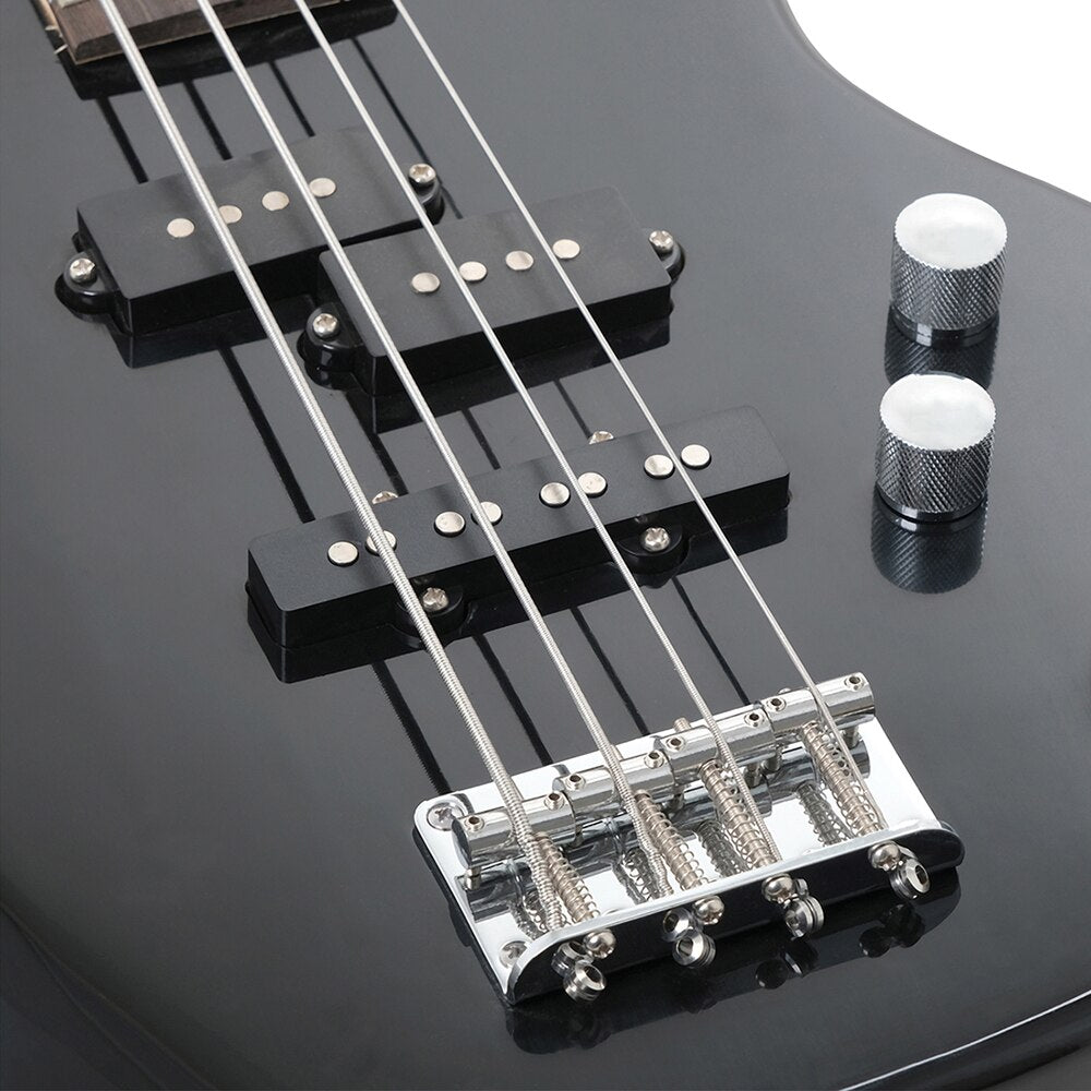4 String Electric Bass Guitar 24 Frets Maple Body Bass Guitar Solid Wood Fingerboard Professional Stringed Musical Instrument