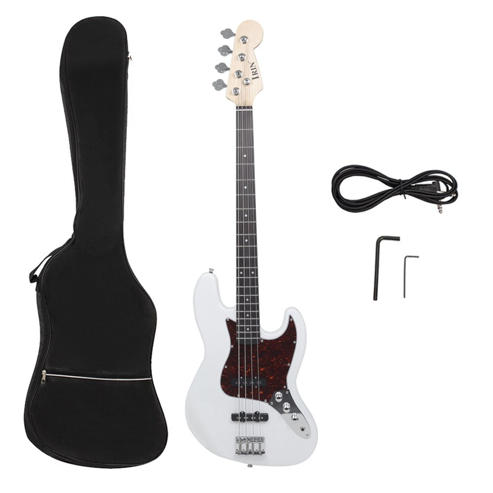 4 Strings Electric Bass Guitar 20 Frets Sapele Bass Guitar Stringed Instrument With Strings Amp Tuner Connection Cable Wrenches