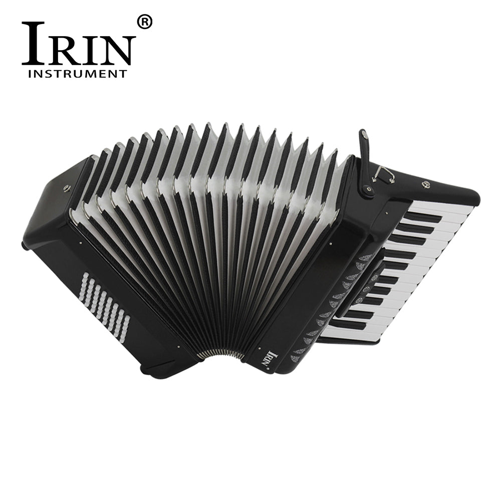 IRIN 26-Key 48 Bass Accordion Black Keyboard Musical Instrument Rhythm Band Accordion Children Beginner Gift With Carrying Bag