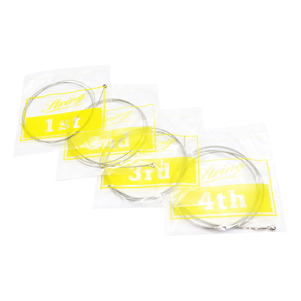 Professional 4 Pcs Electric Bass String Set Steel Core Nickel Plated Alloy Wound Bass Strings Stringed Instrument Accessories