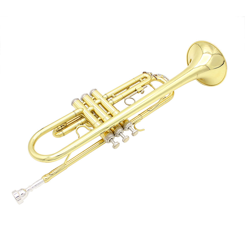 SLADE Professional Trumpet Bb B Flat Brass Instrument 2 Color Trompete With Case Strap Mouthpiece Musical Instrument Accessories