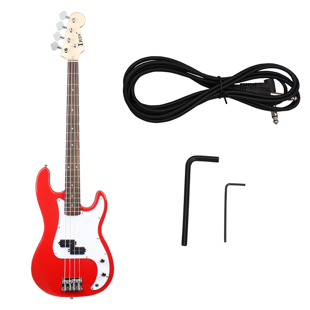 4 String Electric Bass Guitar 20 Frets Basswood Body Bass Guitar Stringed Musical Instrument With Connection Cable Wrenches