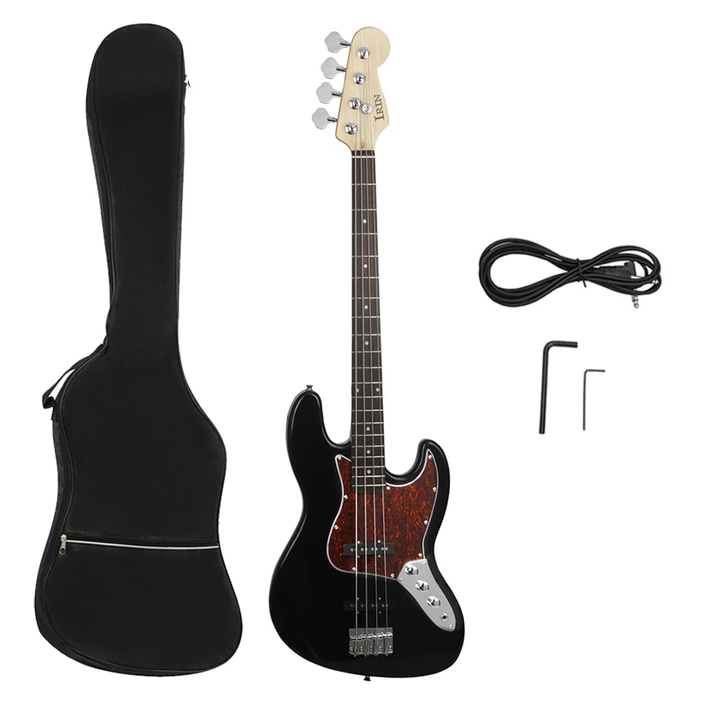 4 Strings Electric Bass Guitar 20 Frets Sapele Bass Guitar Stringed Instrument With Strings Amp Tuner Connection Cable Wrenches