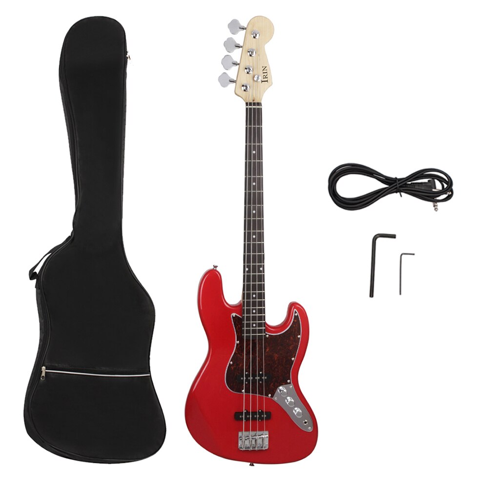 4 Strings Electric Bass Guitar 20 Frets Sapele Bass Guitar Stringed Instrument With Strings Amp Tuner Connection Cable Wrenches