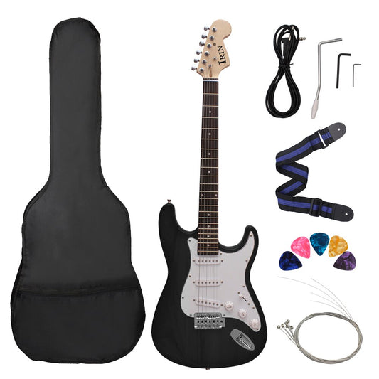 21 Frets 6 Strings ST Electric Guitar 39 Inch Black Basswood Body Maple Neck With Speaker Necessary Guitar Parts & Accessories