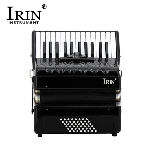 IRIN 26-Key 48 Bass Accordion Black Keyboard Musical Instrument Rhythm Band Accordion Children Beginner Gift With Carrying Bag