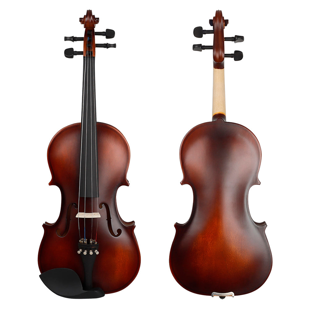 Professional 4/4 Violin Acoustic Solid Wood Retro Matte Violino Basswood Violin With Case Bow Beginners Musical Instrument Gift