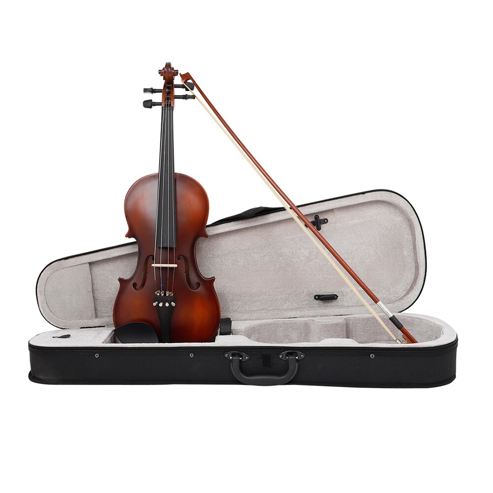 Professional 4/4 Violin Acoustic Solid Wood Retro Matte Violino Basswood Violin With Case Bow Beginners Musical Instrument Gift