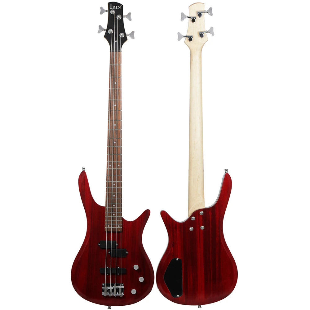 Professional 4 String Electric Bass Guitar 24 Frets Electric Bass Guitar Solid Wood Fingerboard Stringed Musical Instrument