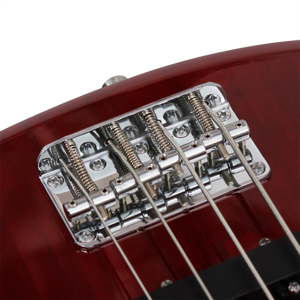Professional 4 String Electric Bass Guitar 24 Frets Electric Bass Guitar Solid Wood Fingerboard Stringed Musical Instrument