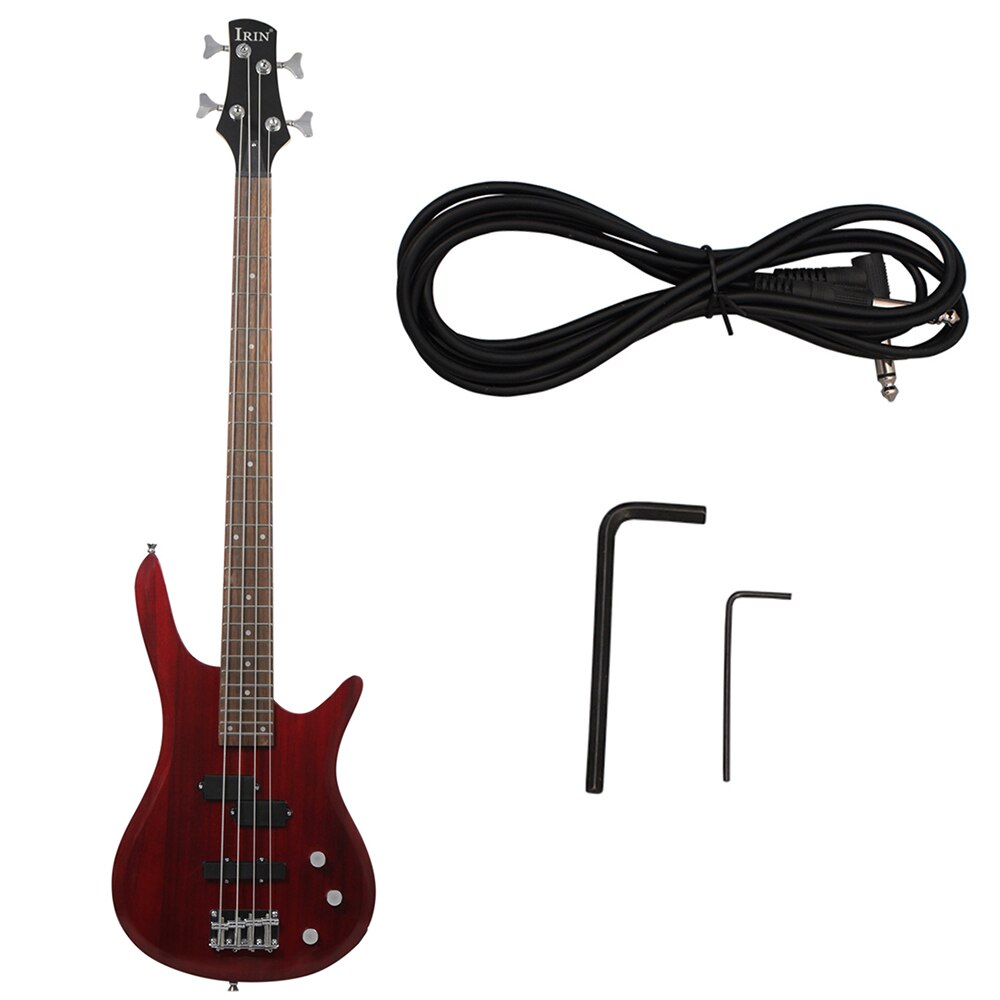 Professional 4 String Electric Bass Guitar 24 Frets Electric Bass Guitar Solid Wood Fingerboard Stringed Musical Instrument