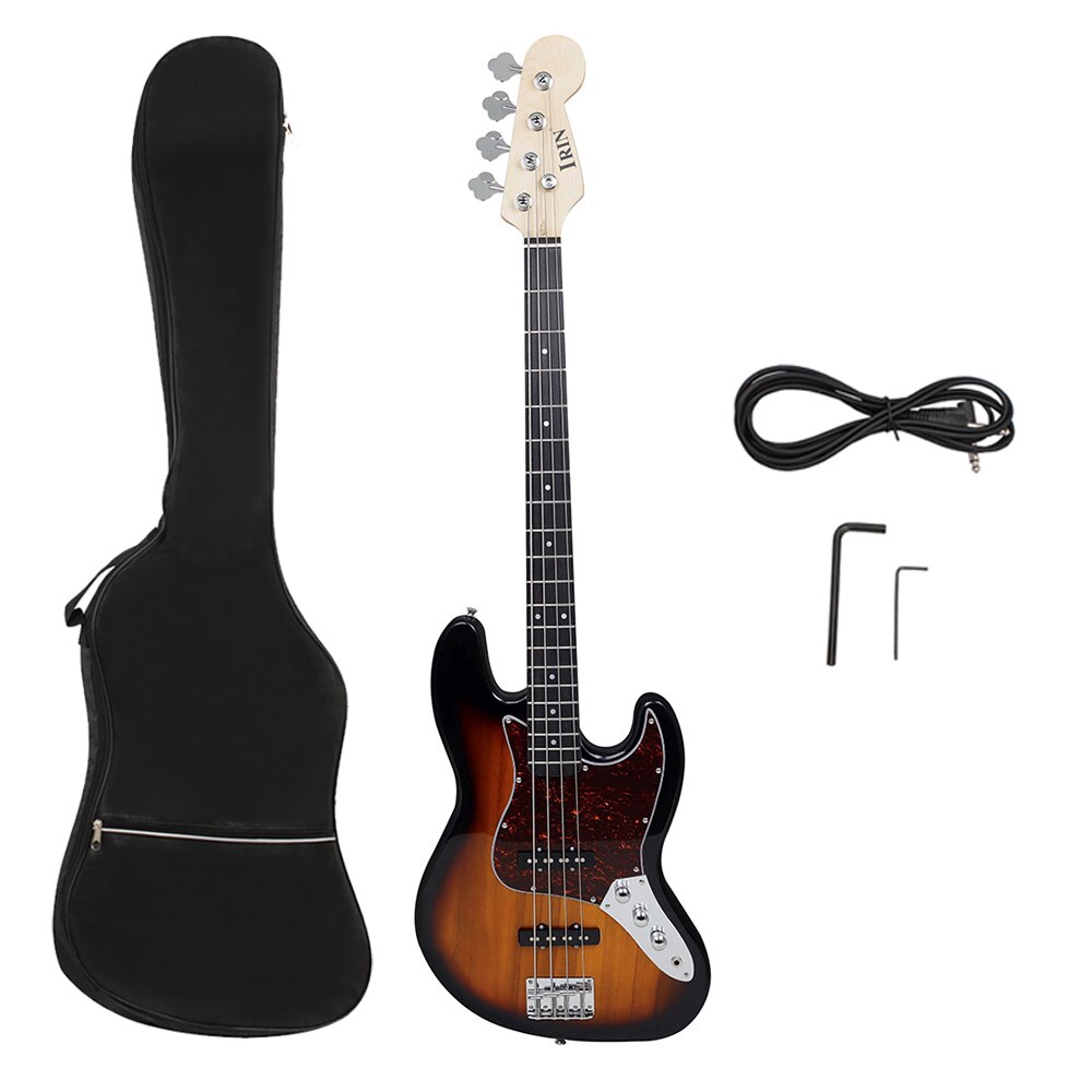4 Strings Electric Bass Guitar 20 Frets Sapele Bass Guitar Stringed Instrument With Strings Amp Tuner Connection Cable Wrenches