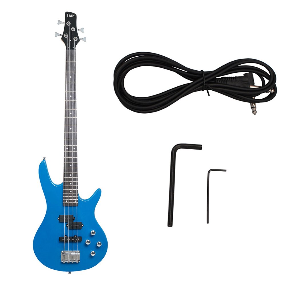 Professional 4 String Electric Bass Guitar 24 Frets Electric Bass Guitar Solid Wood Fingerboard Stringed Musical Instrument