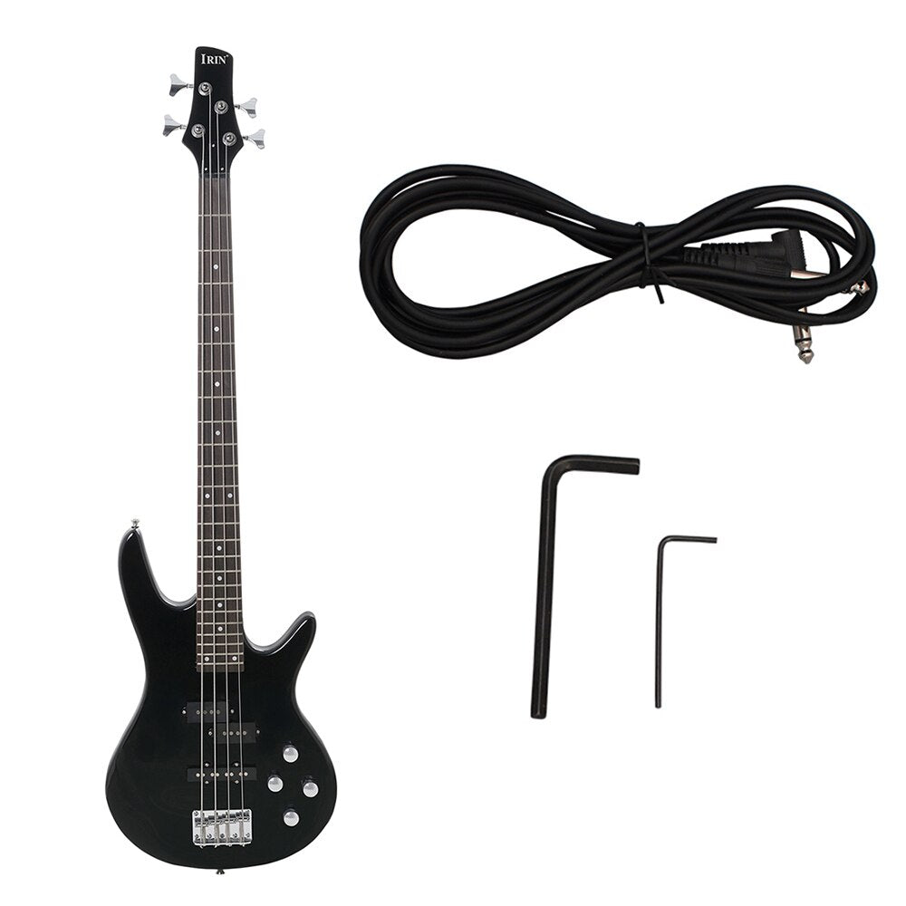 Professional 4 String Electric Bass Guitar 24 Frets Electric Bass Guitar Solid Wood Fingerboard Stringed Musical Instrument