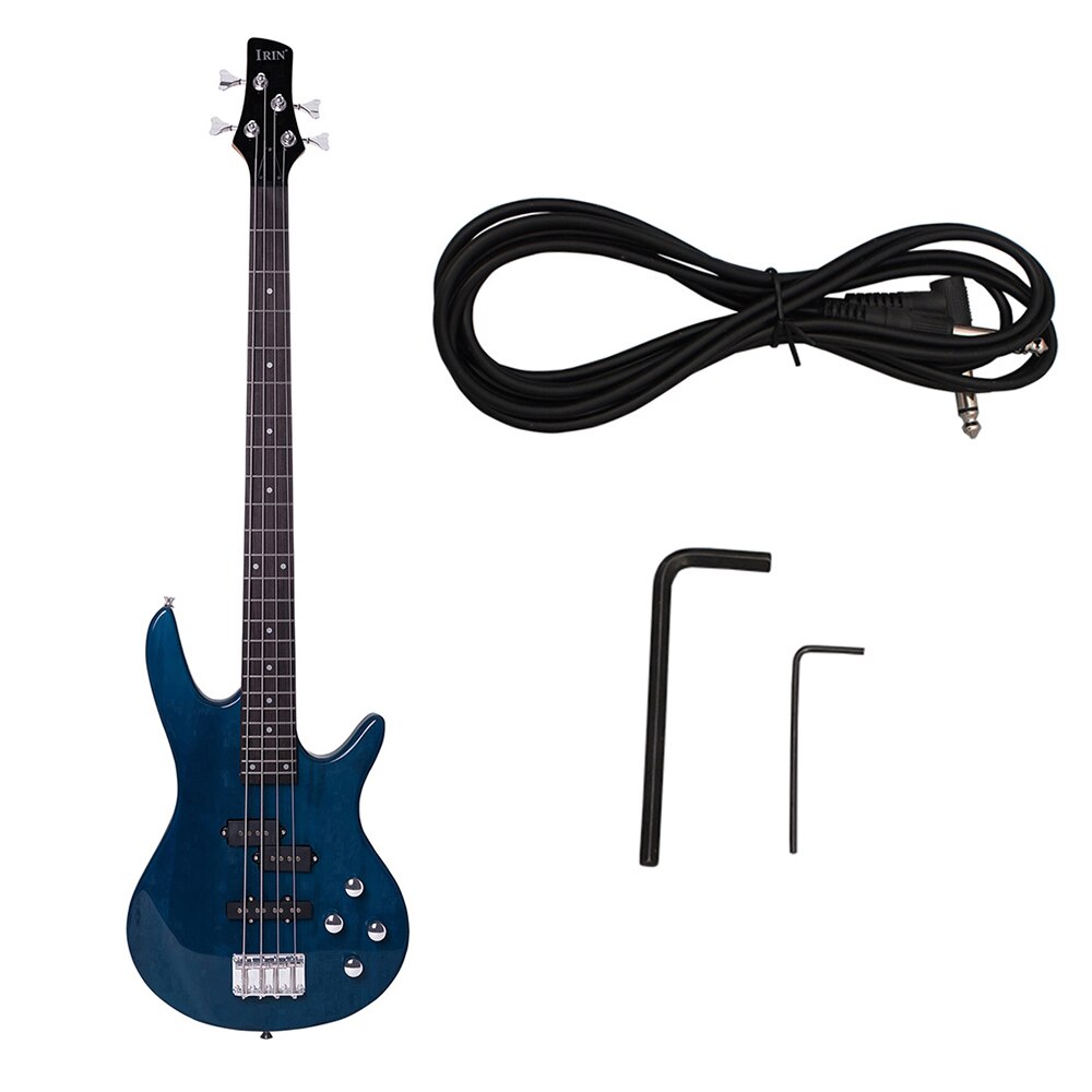 Professional 4 String Electric Bass Guitar 24 Frets Electric Bass Guitar Solid Wood Fingerboard Stringed Musical Instrument