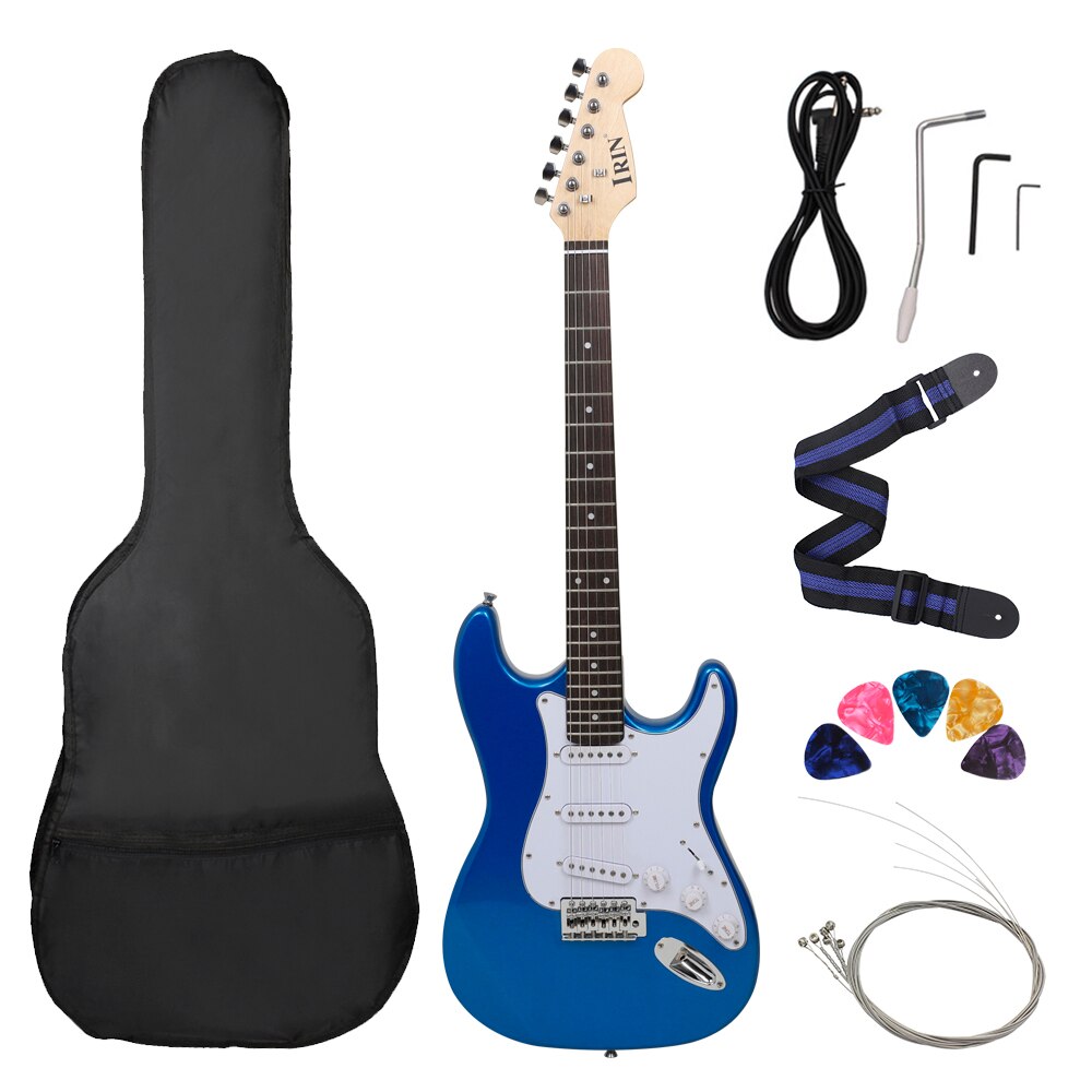 ST Electric Guitar 39 Inch 6 String 21 Frets Basswood Body Electric Guitar Guitarra With Speaker Guitar Parts & Accessories