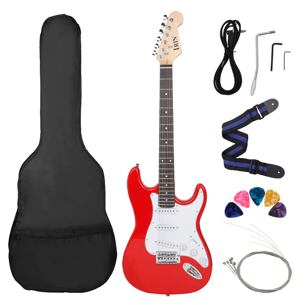 ST Electric Guitar 39 Inch 6 String 21 Frets Basswood Body Electric Guitar Guitarra With Speaker Guitar Parts & Accessories