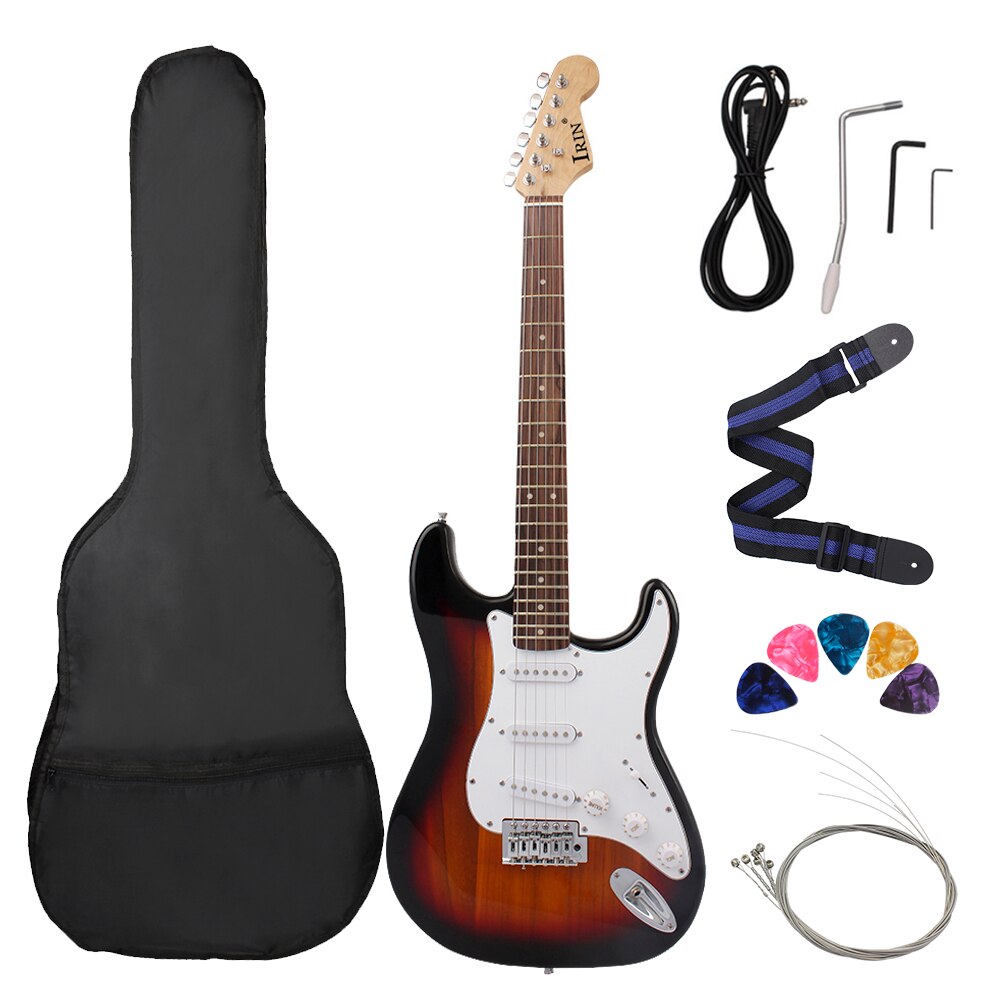 ST Electric Guitar 39 Inch 6 String 21 Frets Basswood Body Electric Guitar Guitarra With Speaker Guitar Parts & Accessories