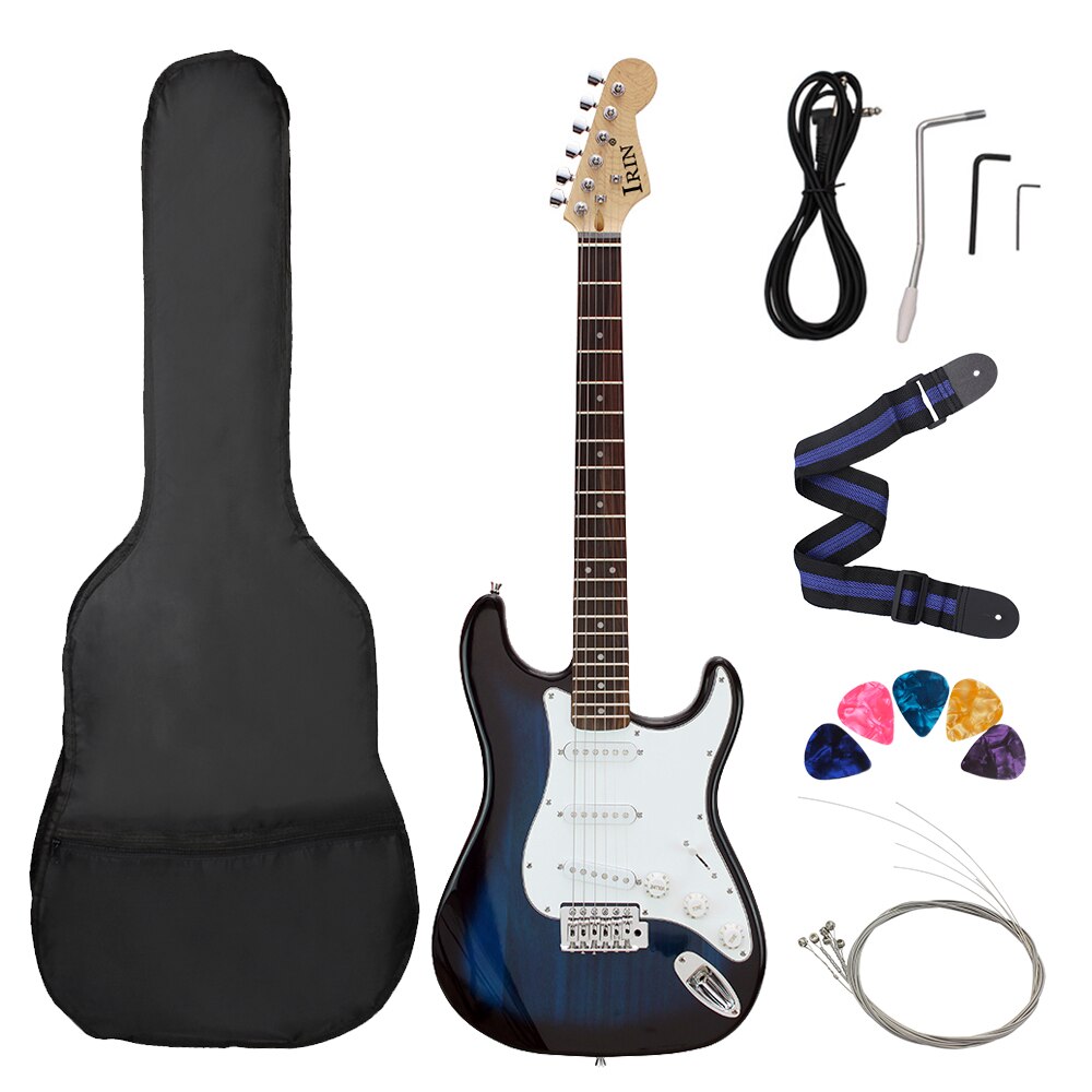 ST Electric Guitar 39 Inch 6 String 21 Frets Basswood Body Electric Guitar Guitarra With Speaker Guitar Parts & Accessories