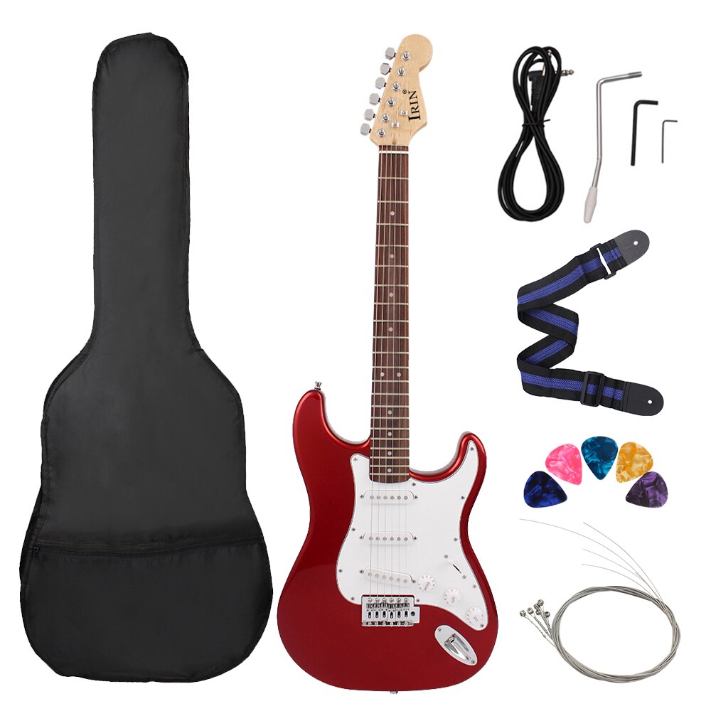 ST Electric Guitar 39 Inch 6 String 21 Frets Basswood Body Electric Guitar Guitarra With Speaker Guitar Parts & Accessories